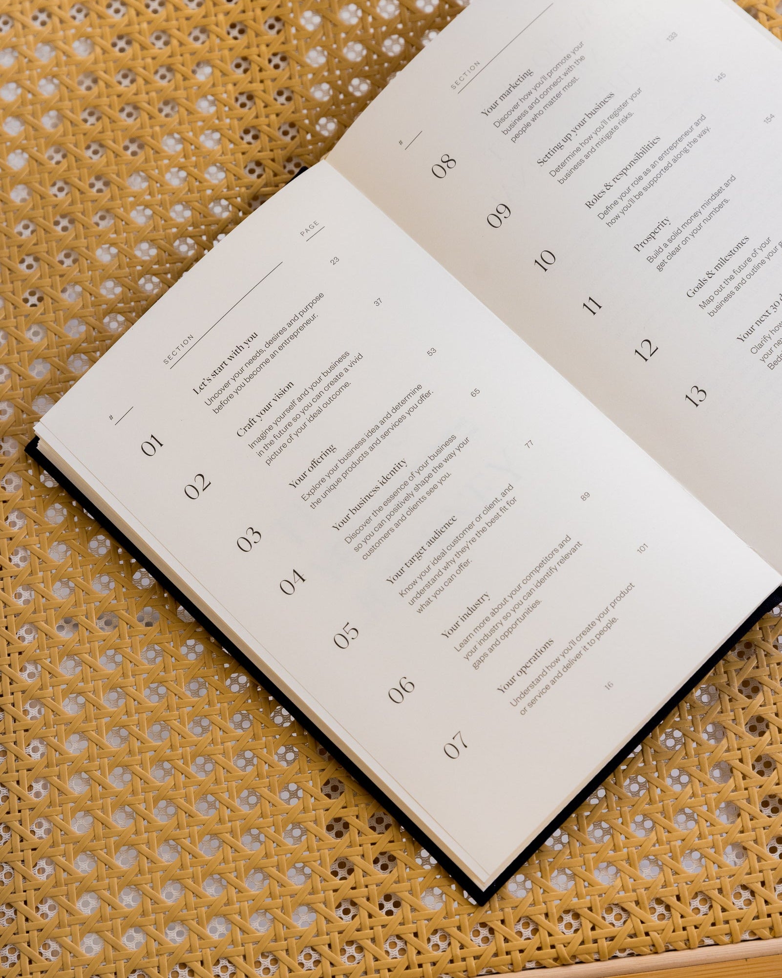 Bedside Business Plan table of contents